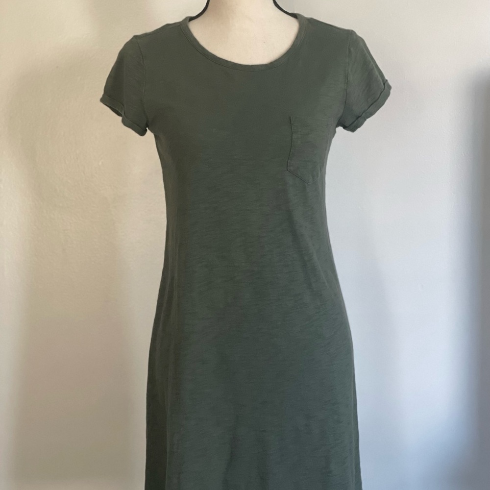 GAP Olive Green T-Shirt Dress